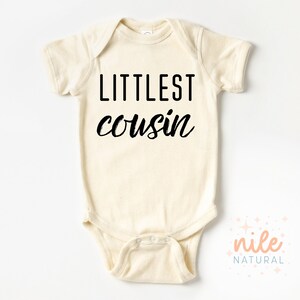 Littlest Cousin Onesie®, Cousin Matching Shirt, Cousin Crew Toddler Shirt, Biggest Cousin Shirt, Big Baby Cousin, Cousin Natural Toddler Tee
