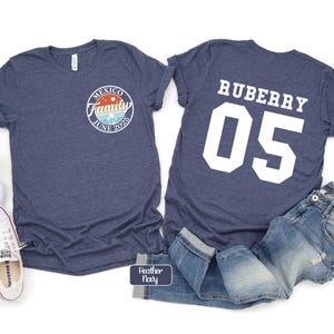 Family Vacation 2025 Shirts, Custom Summer Shirt, Back front Family matching gift, Custom Last Name Shirt, Custom Family Number Tee