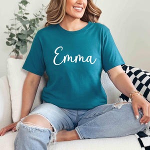 Custom V Neck Shirt, Personalized V-neck Shirts, Custom Shirt, Add Your Own Text, Customized Vneck Shirt, Add Your Own Text, Design Your Own