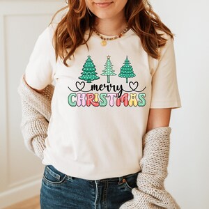 Merry Christmas Shirt, Christmas Trees Shirt, Holiday Shirts, Christmas Shirts for Women, Christmas T Shirt, Christmas Matching Family Shirt