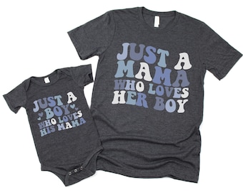 First Mother's Day Mommy and Me Shirts, Matching Mother Son Shirts, Mommy and Me Outfits, Baby Boy Mama Mini Shirt, First Mother's Day Gift