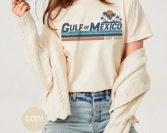Gulf of Mexico Shirt, Gulf Coast Shirt, Mississippi Florida Beach Crewneck, Mexico Gift for Mexico Lover, Gulf of Mexico Gift Tee