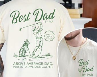 Golf Dad Shirt, Best Dad By Par Comfort Colors® T-Shirt, Fathers Day Gift, Golf Lover Shirt