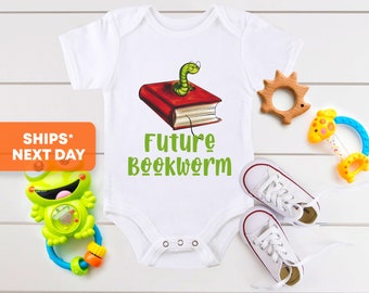 Future Bookworm Onesie®, Bookworm Onesie®, Book Baby Bodysuit, Read Themed Kids Shirt