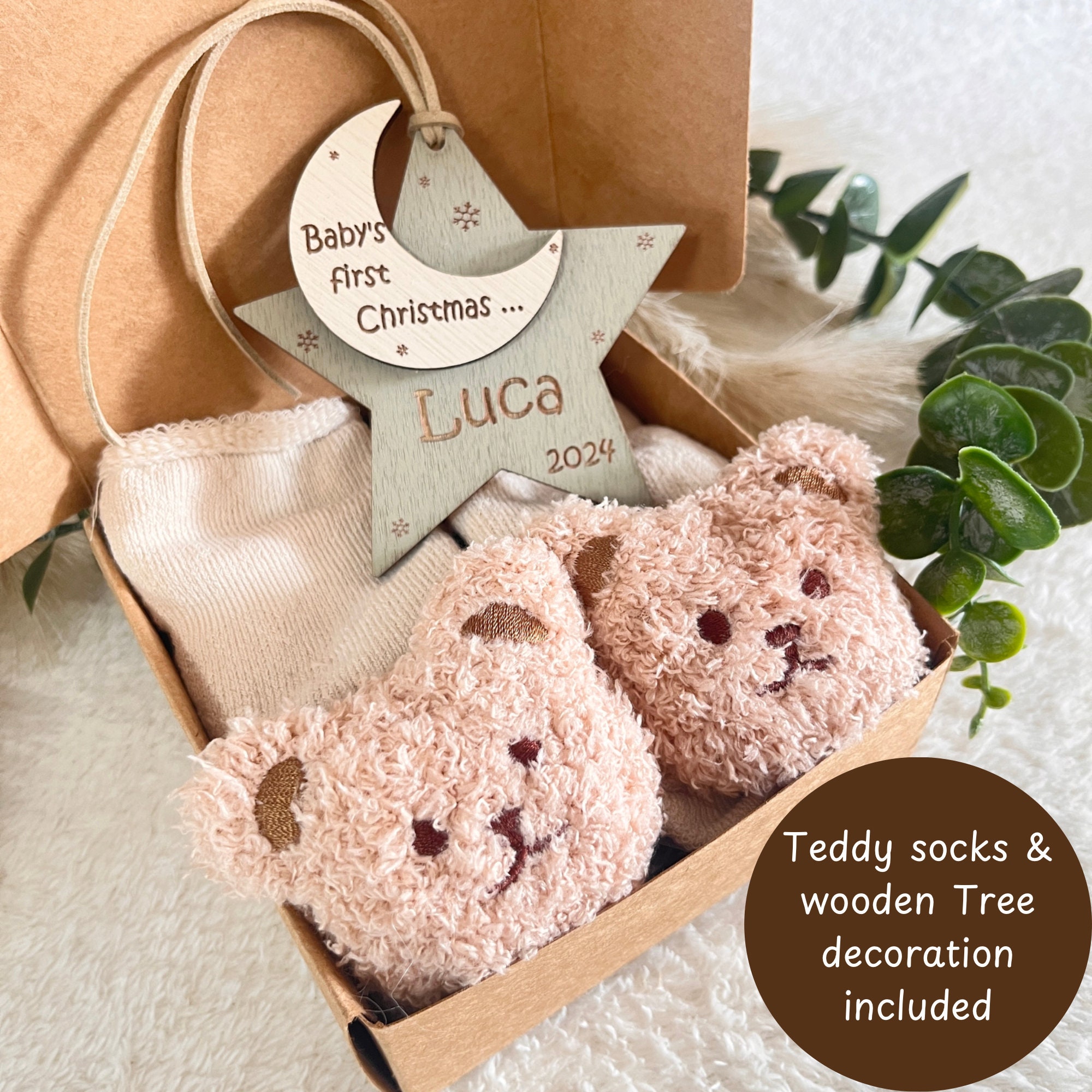 Baby&#39;s first Christmas gift box for baby Christmas gift for baby Christmas bauble Christmas tree bauble gift for new mum and dad baby gift