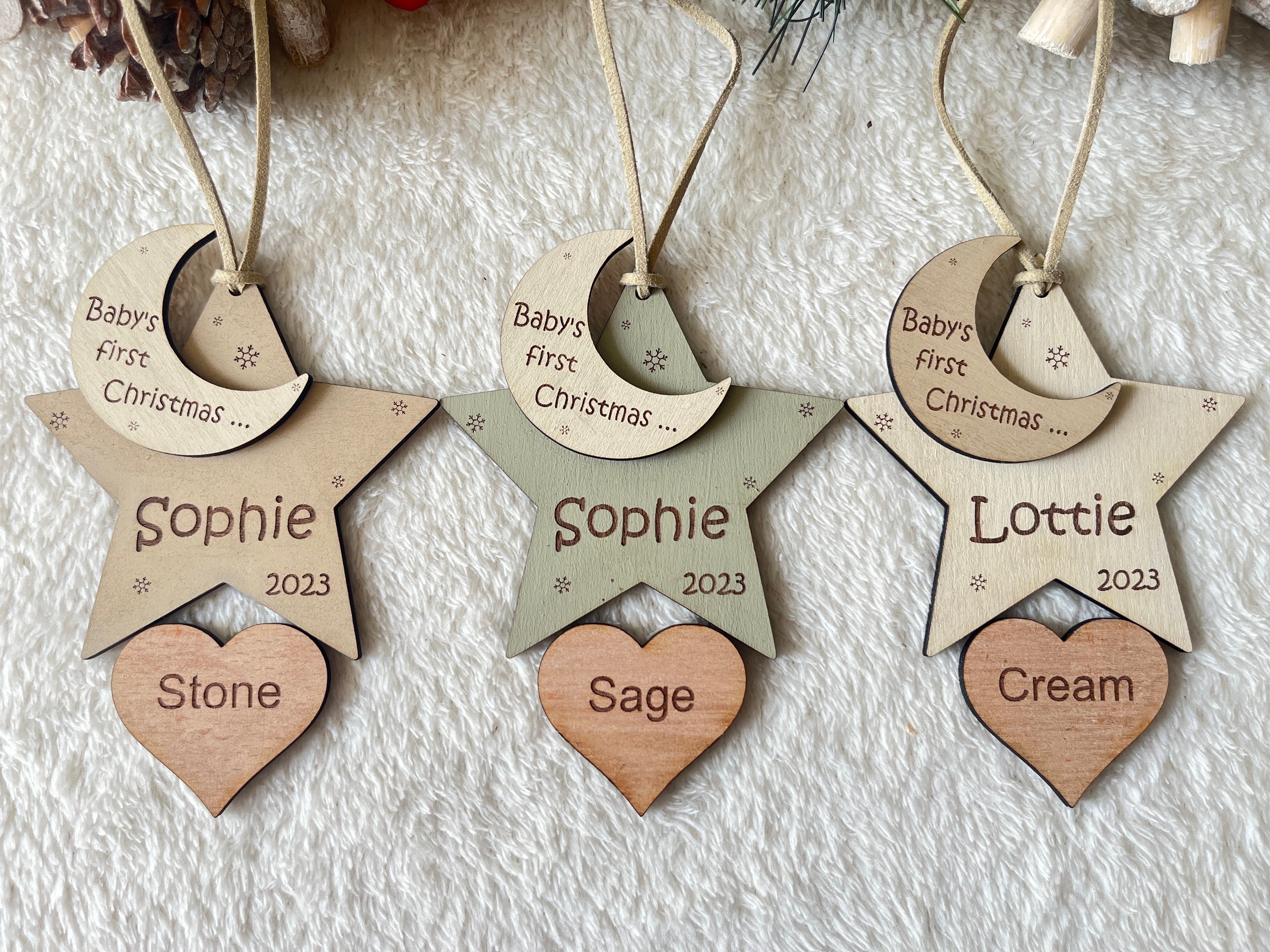 Baby&#39;s first Christmas gift box for baby Christmas gift for baby Christmas bauble Christmas tree bauble gift for new mum and dad baby gift