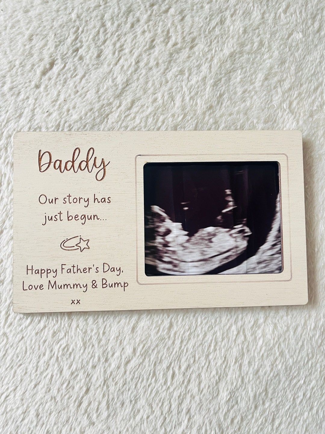 Father's Day Scan Fridge Magnet Baby Scan Frame Father's Day Gift From ...