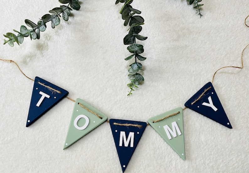 Boys Reusable happy birthday bunting Birthday decorations party decorations green boys birthday party birthday garlands Happy birthday sign image 8