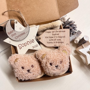Baby's first Christmas gift box for baby Christmas gift for baby Christmas bauble Christmas tree bauble gift for new mum and dad baby gift