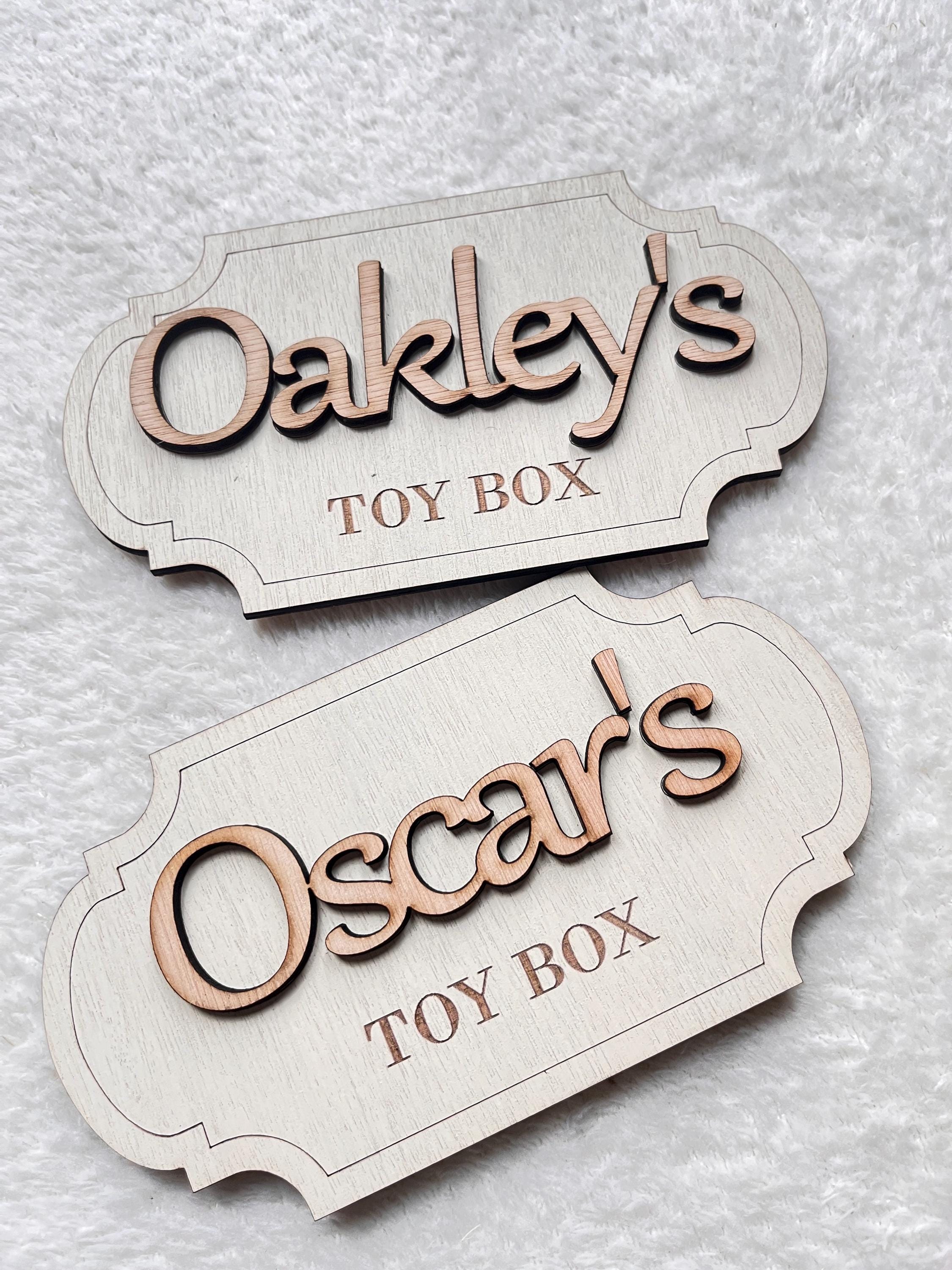 Personalized Wooden Toy Box Name Sign: Nursery Decor - Etsy