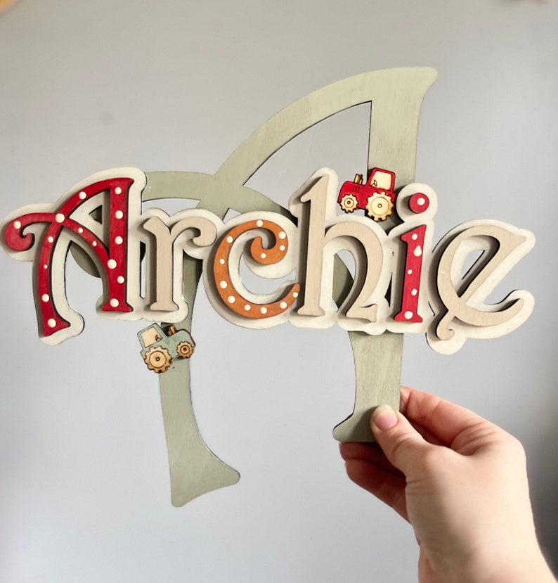 Personalised Fairy Nursery Decor: Wooden Name Sign, Wall Initial - Etsy