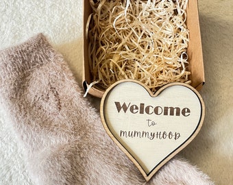 Erster Muttertag Geschenkbox für Mama von Baby Geschenk für neue Mama Geschenk für den 1. Muttertag Plakette Glücklicher erster Muttertag Andenken Zeichen