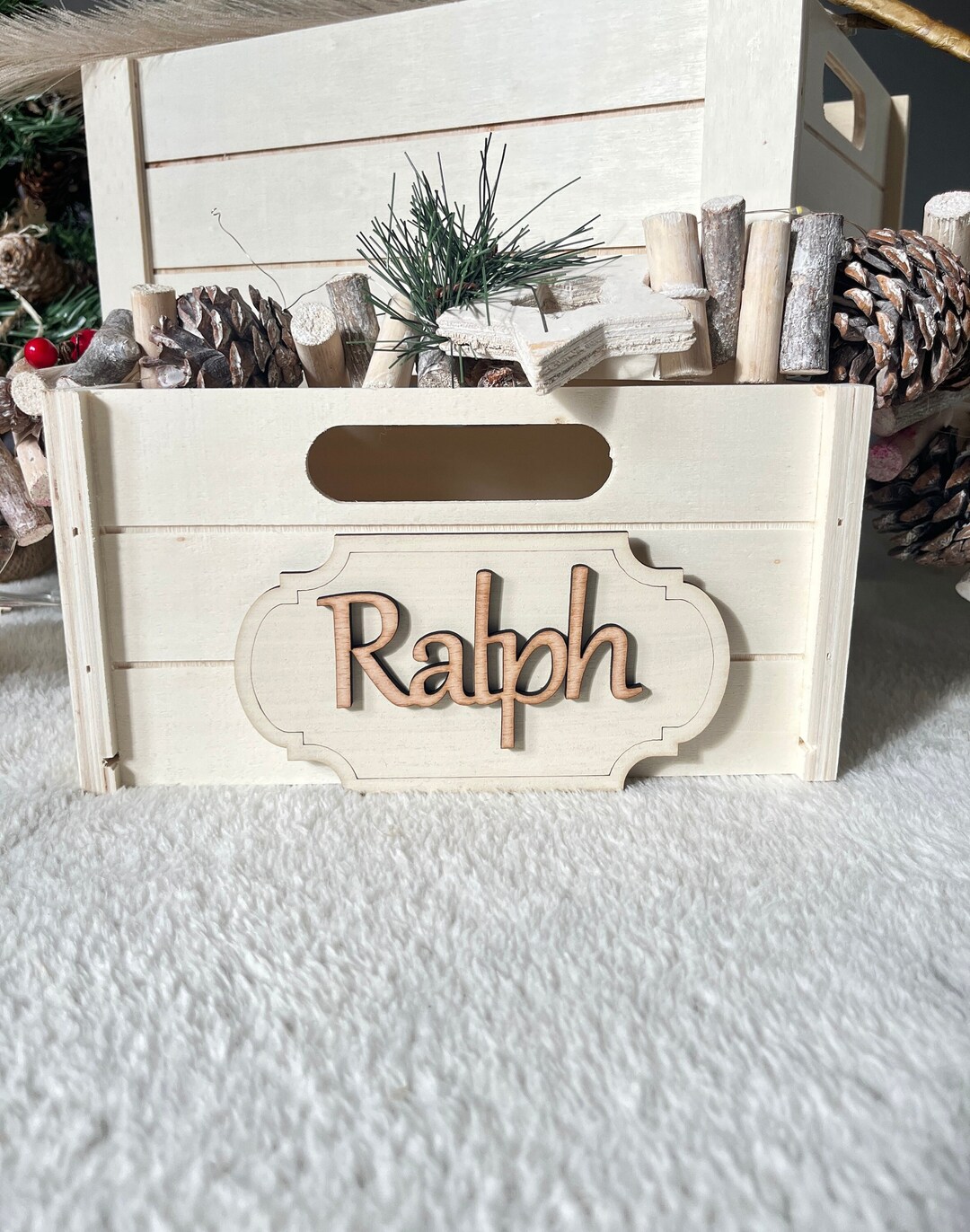 Wooden Toy Box Name Sign for Baby's Toy Box Personalised Etsy UK