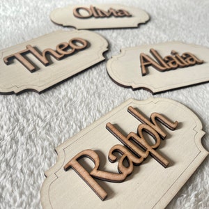 Wooden toy box name sign for baby's toy box