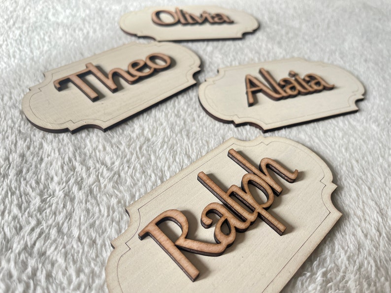 Wooden toy box name sign for baby's toy box