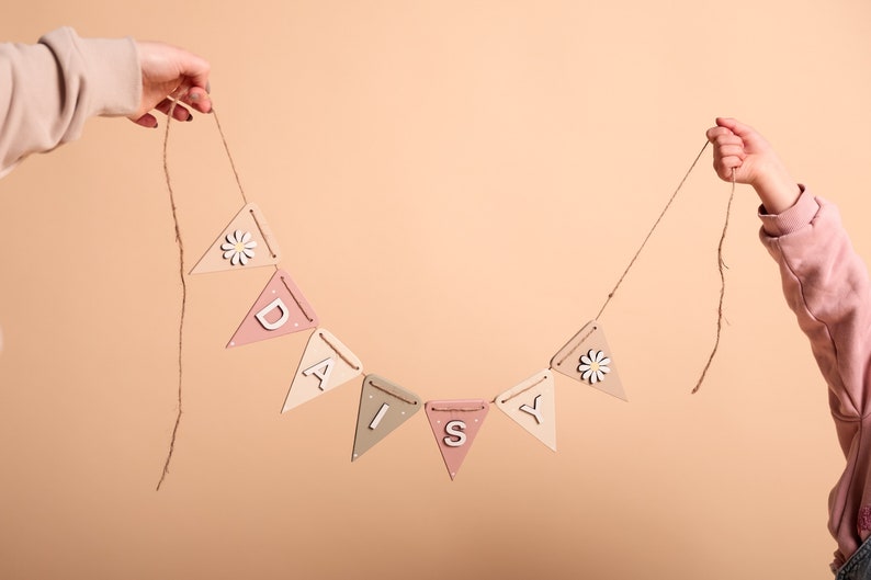 bedroom decor Pastel Nursery Daisy Garland