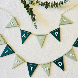 Boys Reusable happy birthday bunting