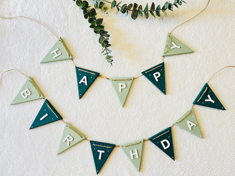 Boys Reusable happy birthday bunting