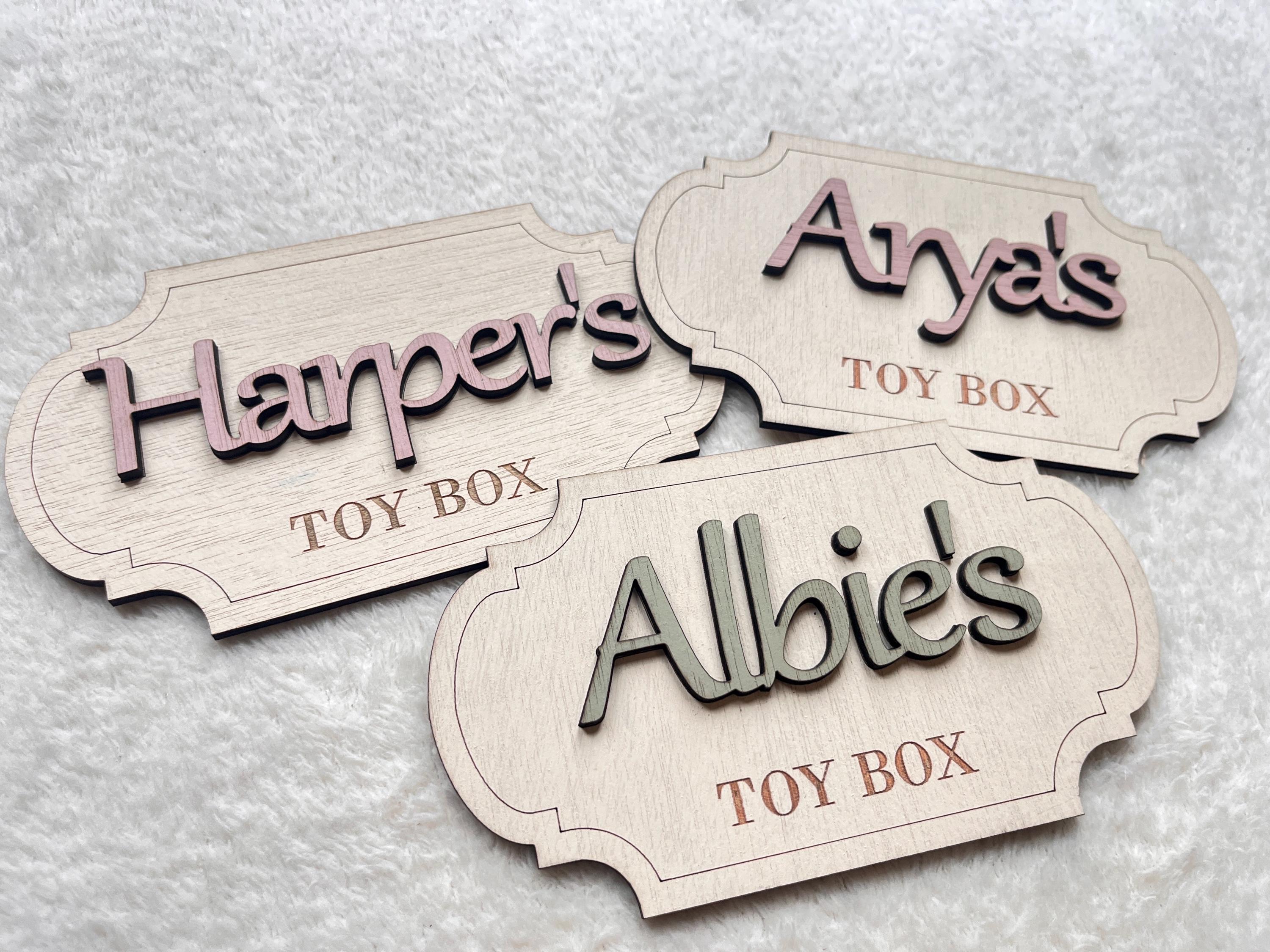Name Frame Toy Personalized Wooden Toy Box Name Sign: Nursery Decor - Etsy