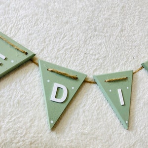 personalised boys bunting baby nursery garland