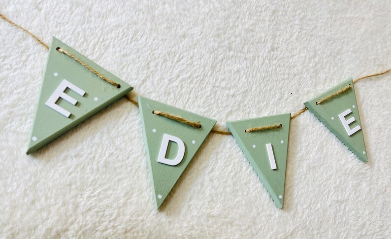 personalised boys bunting baby nursery garland