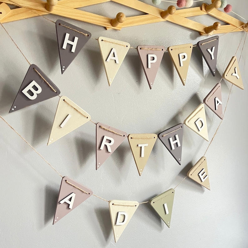 Birthday party decorations girls Happy birthday banners