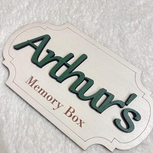 Personalised Toy Box Sign Girl Nursery Name Plaque wooden letters for toy box baby name sign nursery decor kids room sign toy box decoration image 11