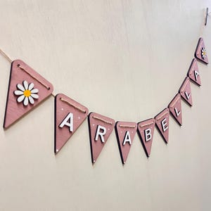nursery name banner Girl bedroom decor