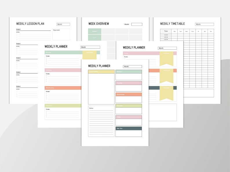 Homeschool Planner Printable PDF Instant Digital Download - Etsy