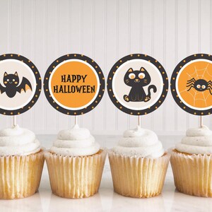 Printable Halloween Cupcake Toppers Instant Digital Download - Etsy