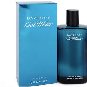 Cool Water by Davidoff, 4.2 oz After Shave - Men’s Fresh Aquatic Splash