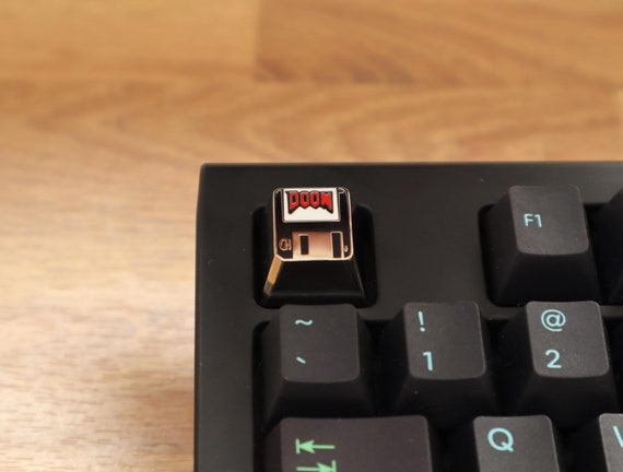 Floppy Disk Artisan Keycap: Nickel-Plated Zinc Alloy, Cherry MX
