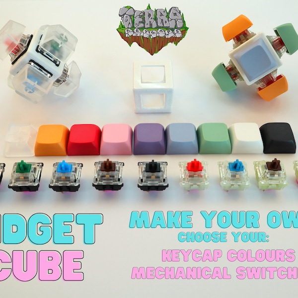 Keycap Fidget Cube Mechanical Keyboard Switches | Test Switches Fidget Toy Customizable Key Caps