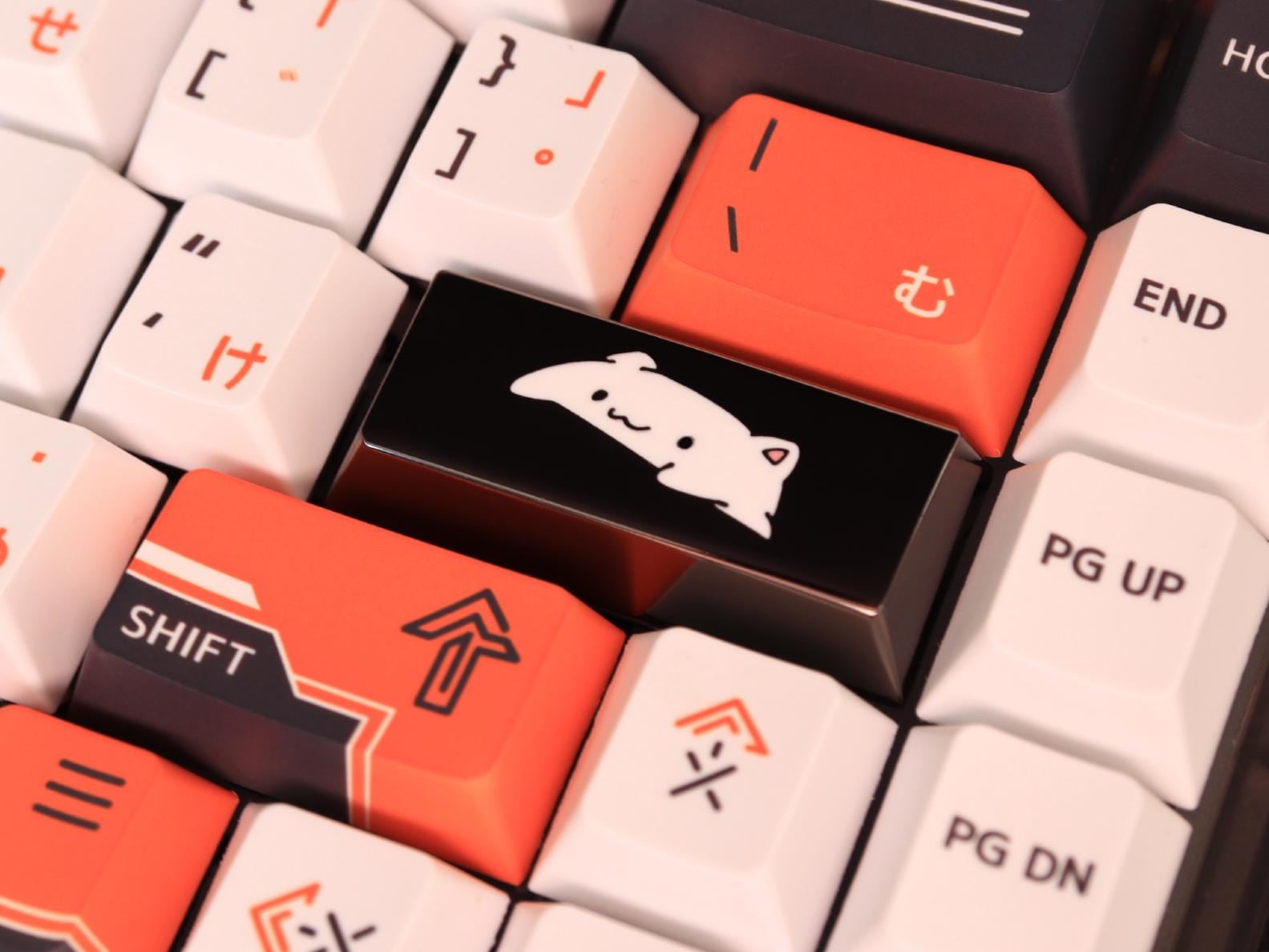 キーボード Artisan keycap - Bongo Prickly Pear. Bongo Cat Keycap - Etsy