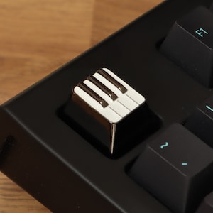 Piano Metal Artisan Keycap för mekaniska tangentbord, anpassad tangentbordsuppgradering musiker gåva pianist