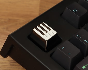 Capuchon de touche artisanal en métal pour piano pour claviers mécaniques, cadeau pour musicien de mise à niveau de clavier personnalisé pianiste
