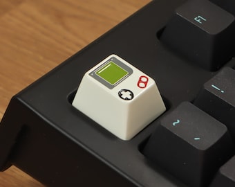Capuchon rétro en métal Artisan pour Gameboy : touche de clavier en émail