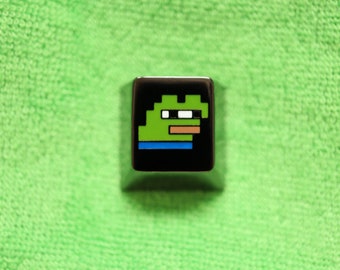 Capuchon de touche Pixel Peepo Artisan : touche d'échap en émail noir