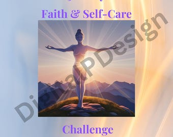 30-Day Faith & Self-Care Journal | Christian Wellness Prompts (PDF)