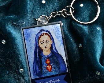 Mother of Sorrows 2x2 square keychain