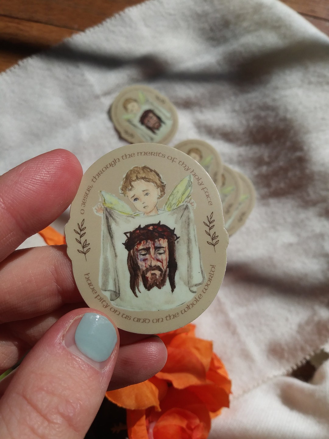 Holy Face Sticker: Weatherproof, Waterproof, Faith Decal - Etsy