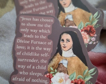 St. Thérèse of Lisieux quote Sticker