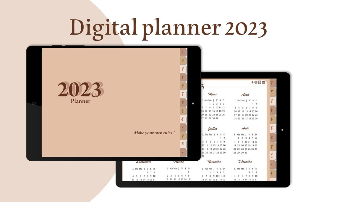 Digital Planner 2023 GoodNotes Planner Months Planner To Etsy France