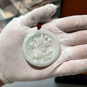 Burmese Jadeite Pendant Necklace: Authentic Landscape Jade