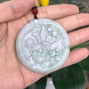 Burmese Jadeite Pendant Necklace: Authentic Grade A Jade