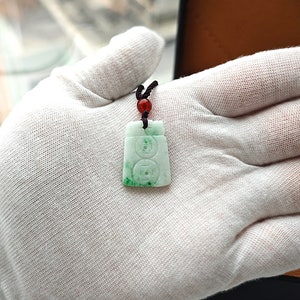 Statement Pendant Necklace Authentic Jade Pendant Natural Burmese Jadeite Genuine Grade A