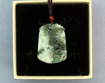 猫翡翠ペンダント 天然ビルマ翡翠 本物グレードA - Etsy 日本