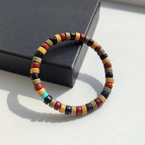Wood Bracelet Authentic Wood Beaded Bracelet Natural Genuine
