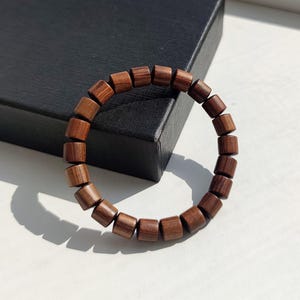 Wood Bracelet Authentic Wood Beaded Bracelet Natural Genuine