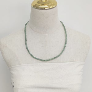 Jade-Halskette authentische grüne Jade-Perlen-Halskette natürliche authentische Jadeite Genuine Grade A